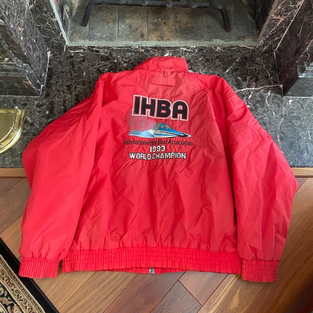 Vintage Jacket  Retro Coat  International Hot Boat Association 1994 World Champi